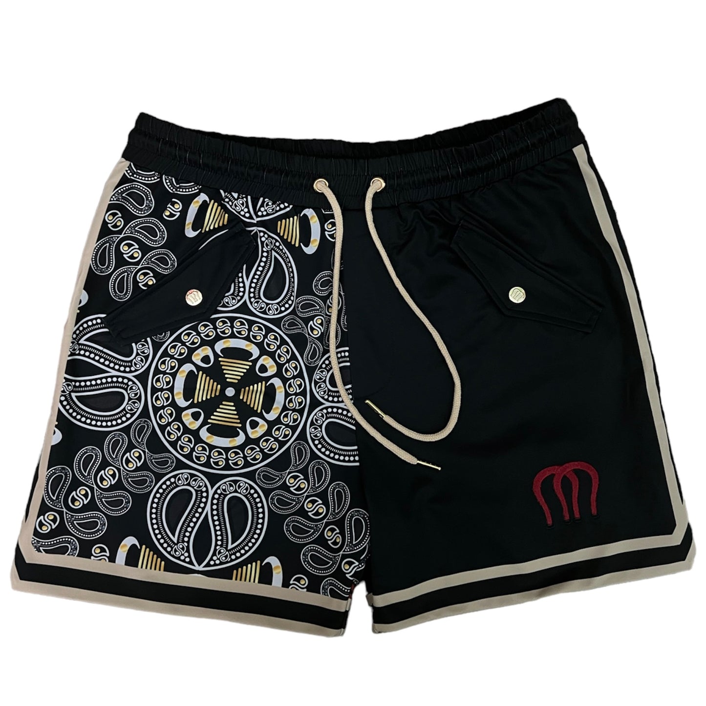 Magneche Bandana Short- Triple Black/Stone