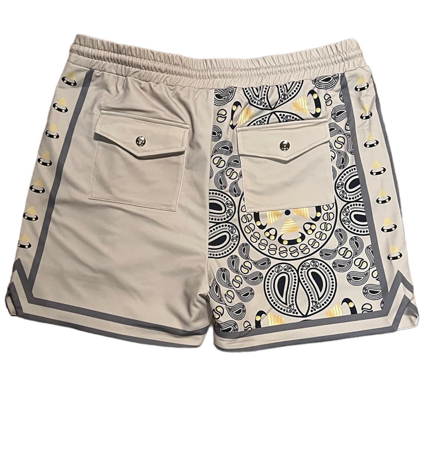 Magneche Bandana Short- Stone/Wood