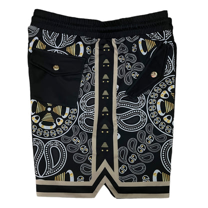 Magneche Bandana Short- Triple Black/Stone