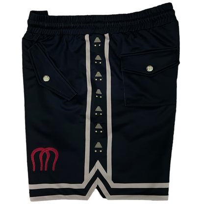 Magneche Bandana Short- Triple Black/Stone